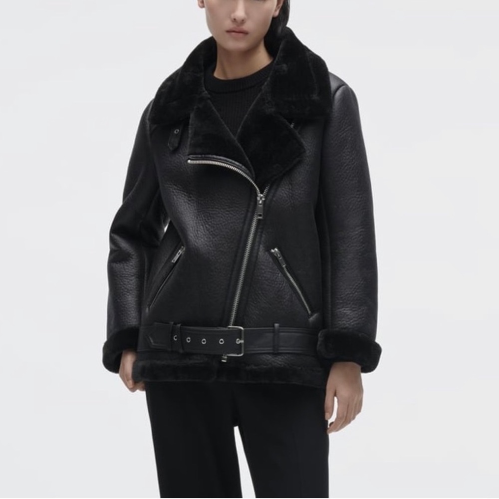 Double faced biker jacket